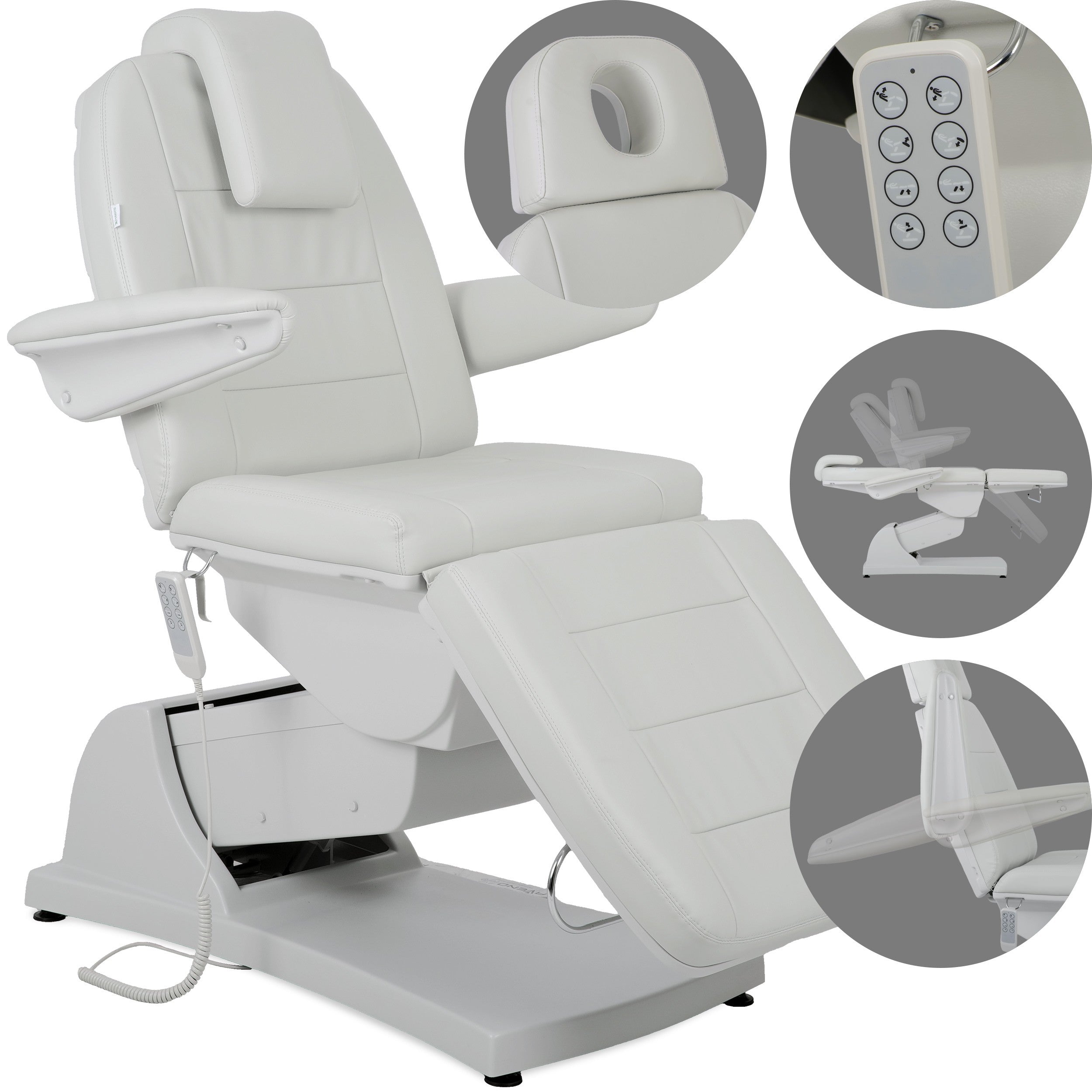 --Electric beauty chair Velora PRO 4 Touch Core k329 grey-