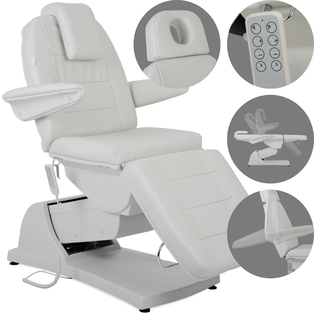 --Electric beauty chair Velora PRO 4 Touch Core k329 grey-