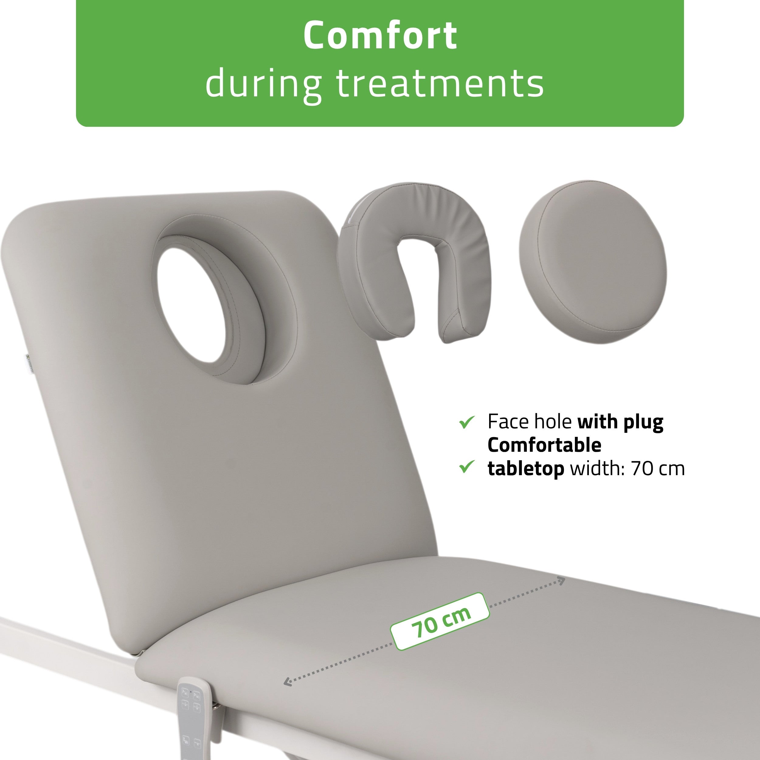 -4-Electric treatment table Estella ERGO 2, Grey – 2 Motors-4