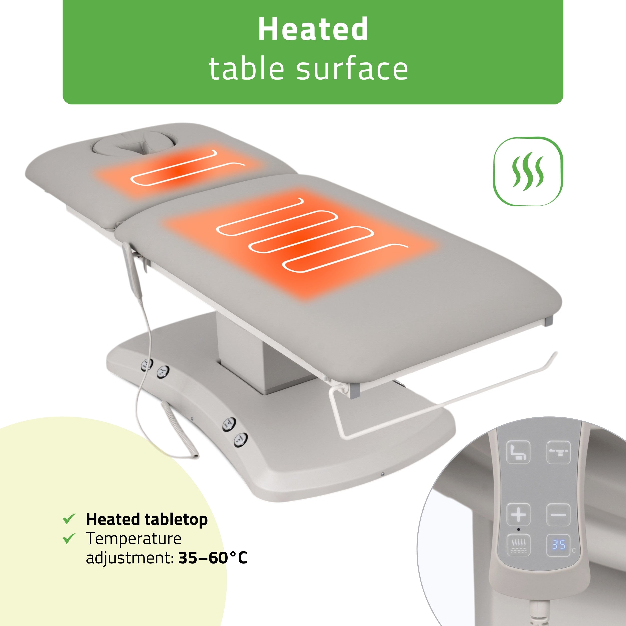 -5-Electric treatment table Estella ERGO 2, Grey – 2 Motors-5