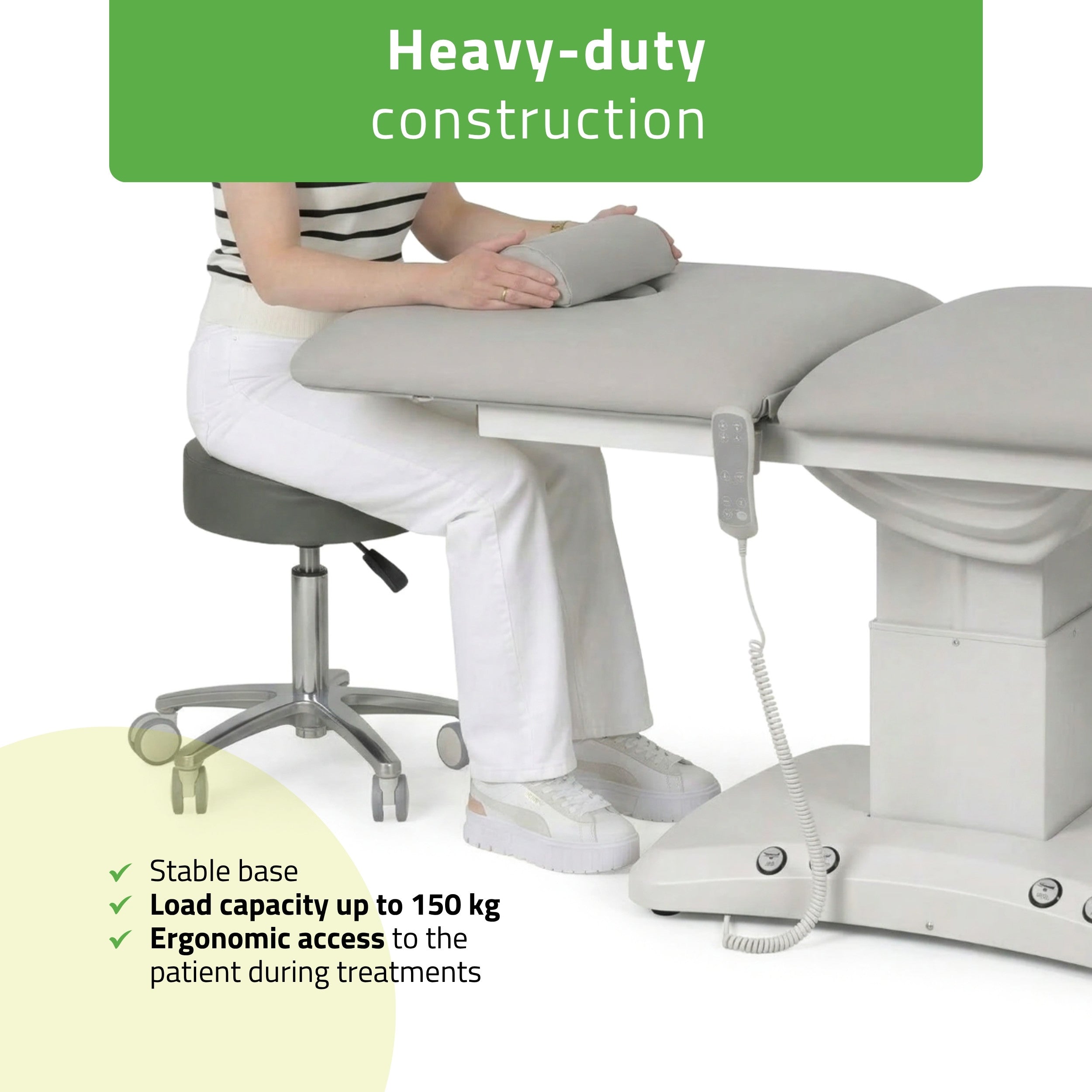 -8-Electric treatment table Estella ERGO 2, Grey – 2 Motors-8