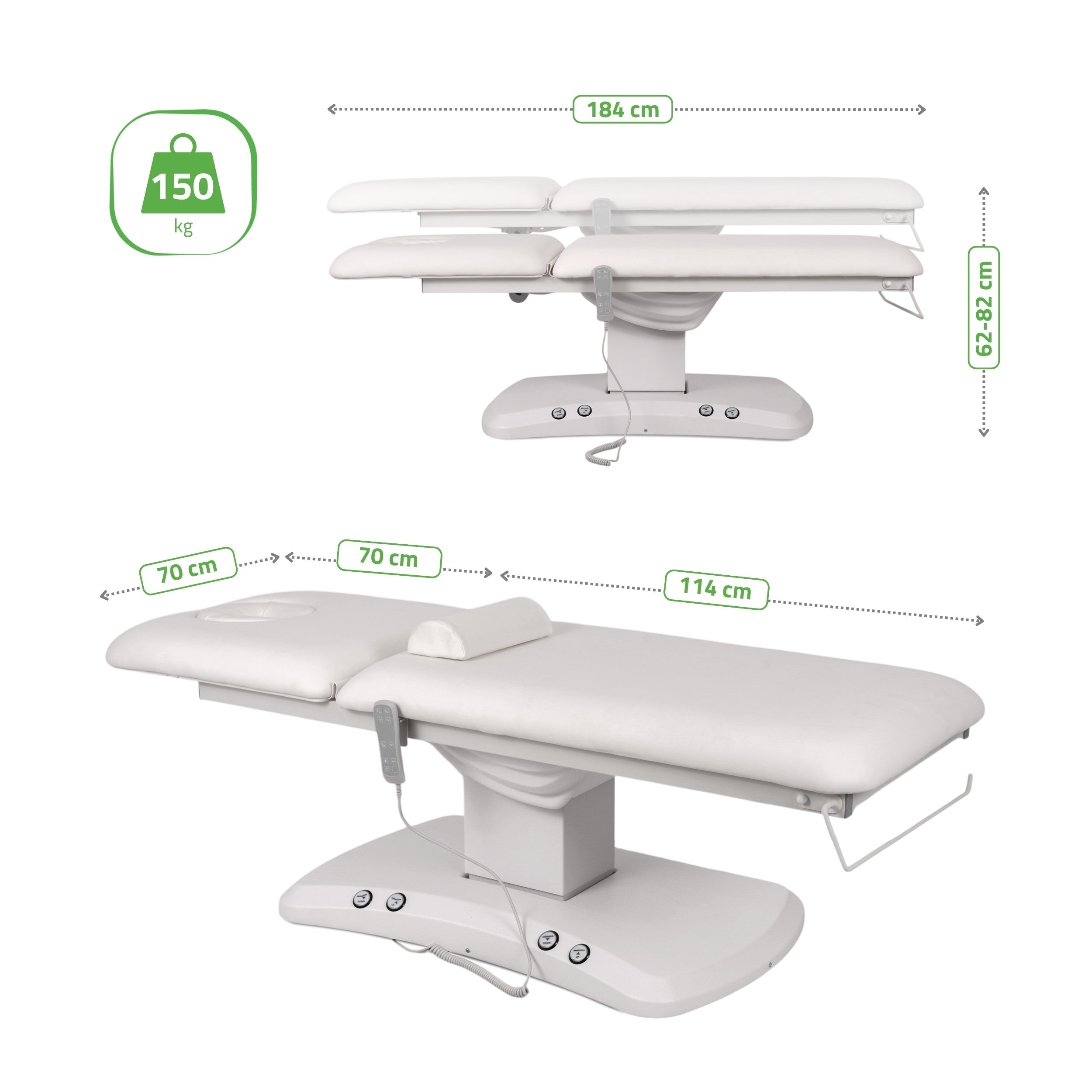 -9-Electric treatment table Estella ERGO 2, k701 white – 2 motors-9