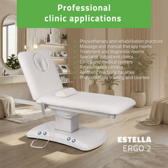 -1-Electric treatment table Estella ERGO 2, k701 white – 2 motors-1