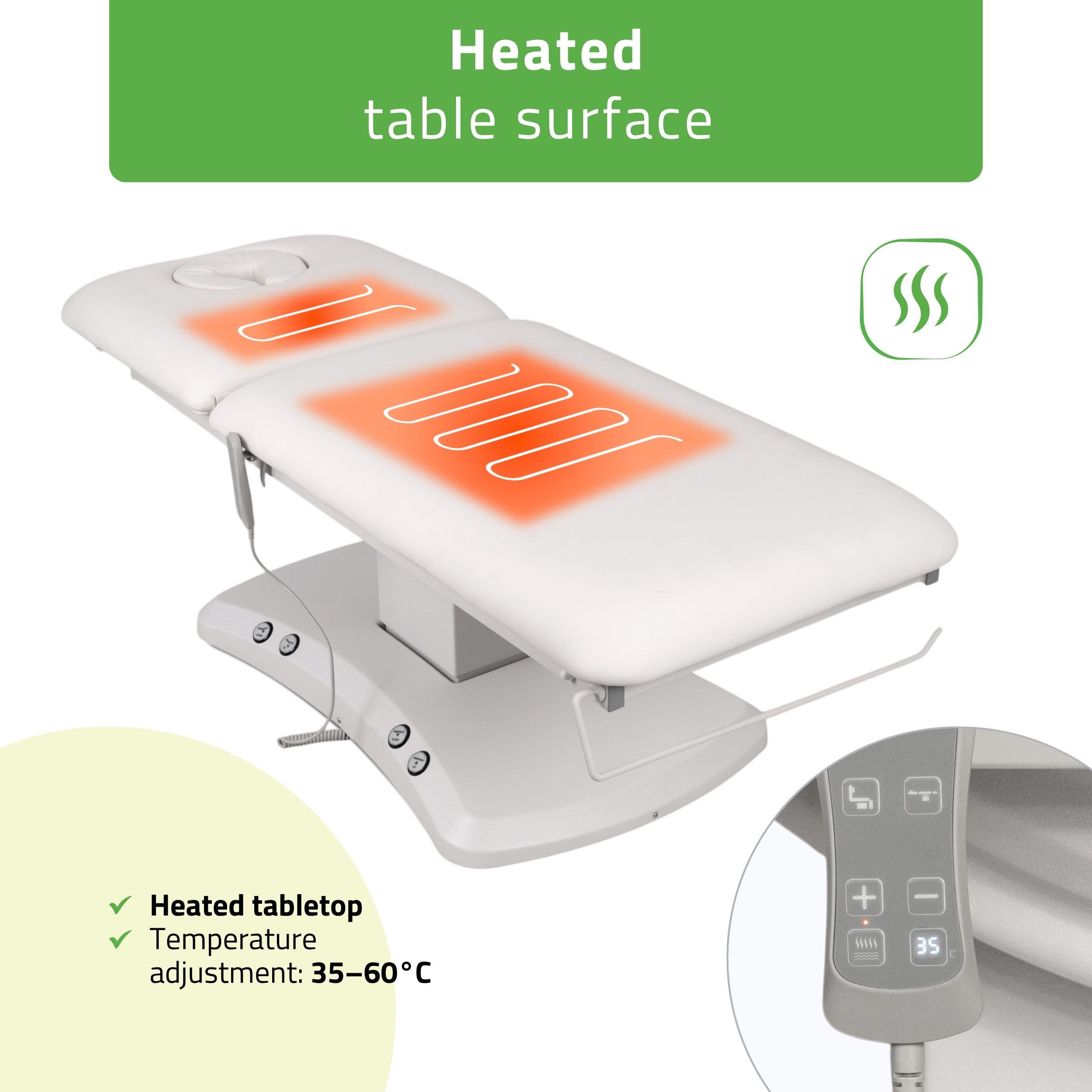 -5-Electric treatment table Estella ERGO 2, k701 white – 2 motors-5
