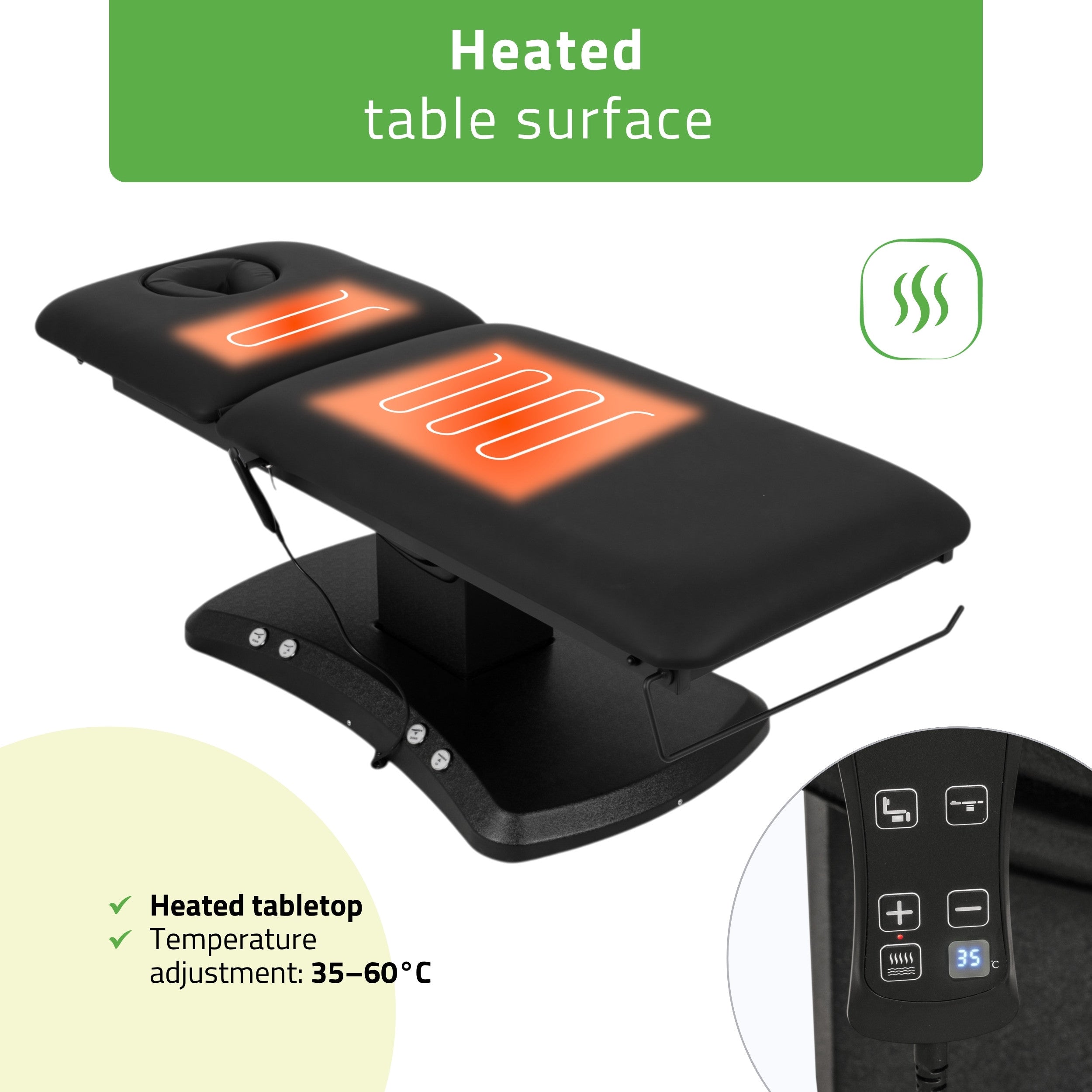 -5-Electric treatment table Estella ERGO 2, k715 black – 2 motors-5