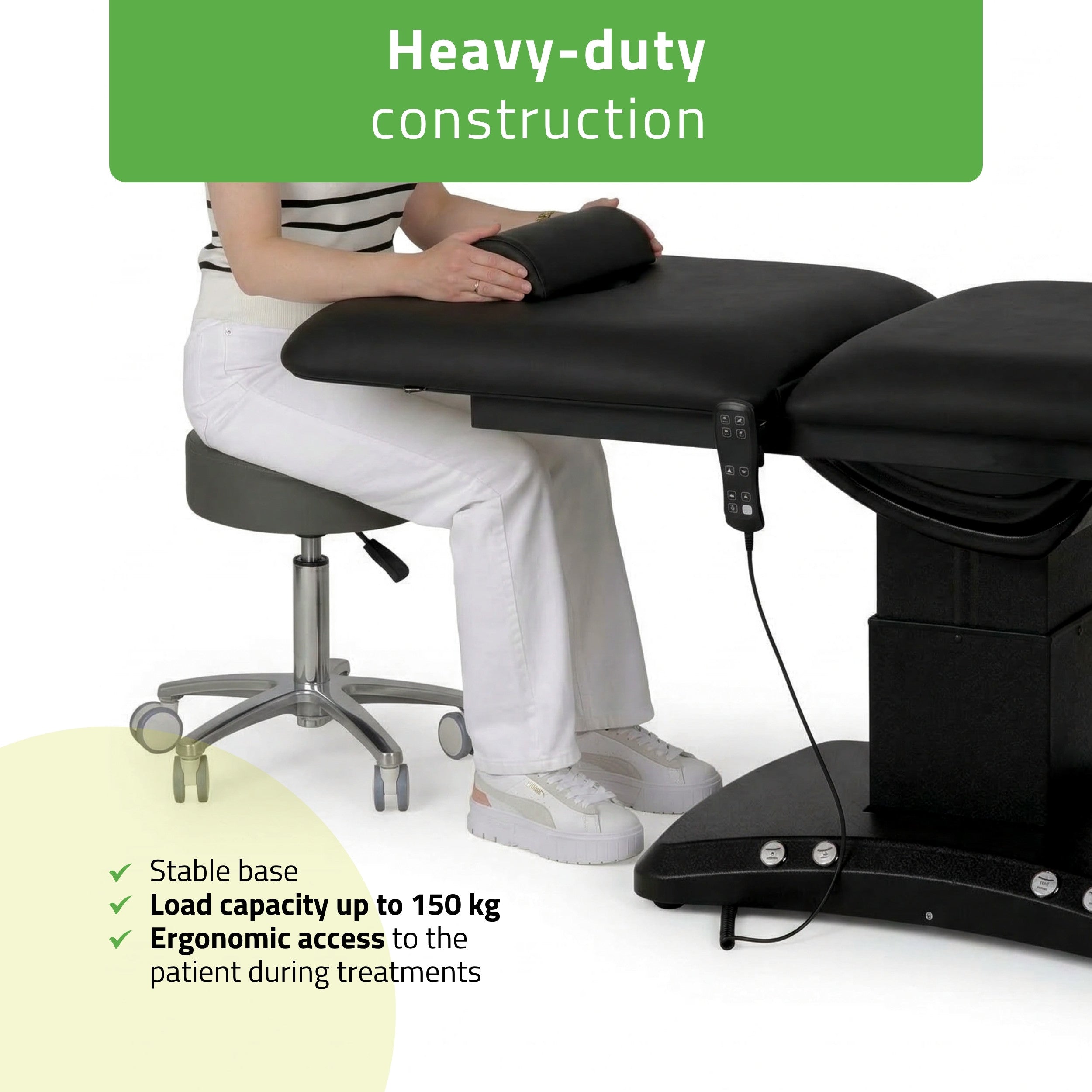 -8-Electric treatment table Estella ERGO 2, k715 black – 2 motors-8