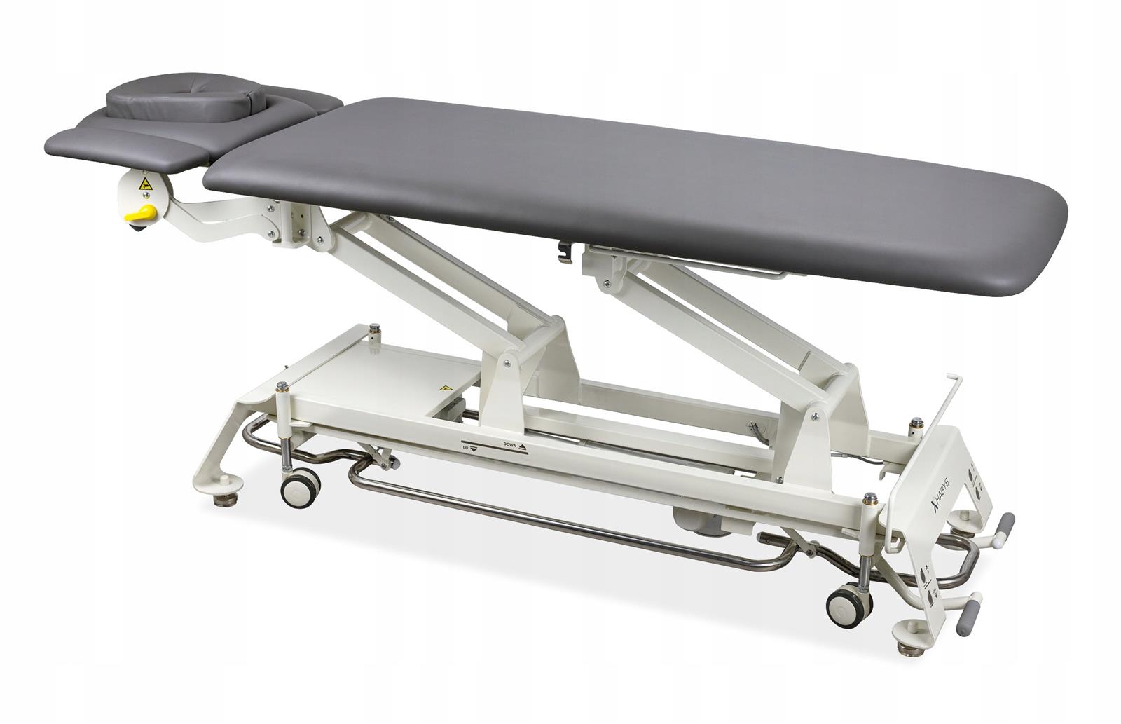--Evero V4 ERGO therapy table, electric height adjustment with foot control bar, ERGO cushion, Touch Core k322 gray-