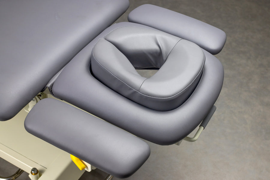 -3-Evero V4 ERGO therapy table, electric height adjustment with foot control bar, ERGO cushion, Touch Core k322 gray-3