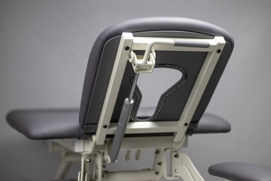 -4-Evero V4 ERGO therapy table, electric height adjustment with foot control bar, ERGO cushion, Touch Core k322 gray-4