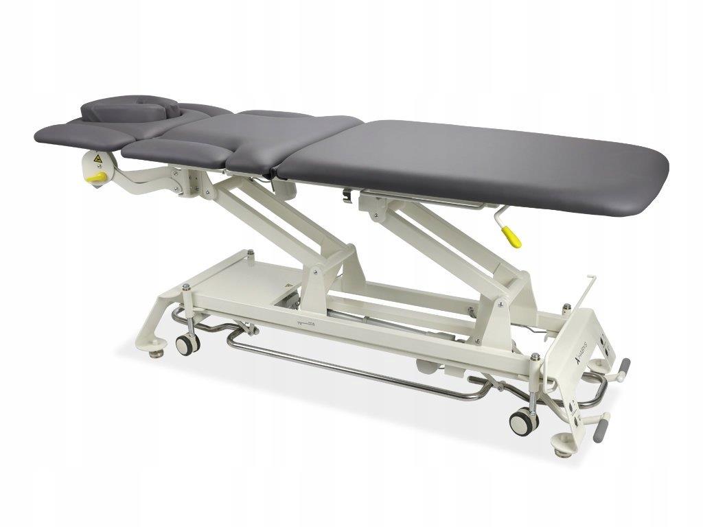 --Evero X7 ERGO therapy table, electric height adjustment with foot control bar, ERGO cushion, Touch Core k322 gray-