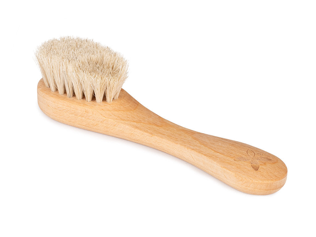 --Face massage brush - horsehair 100%, HABYS-