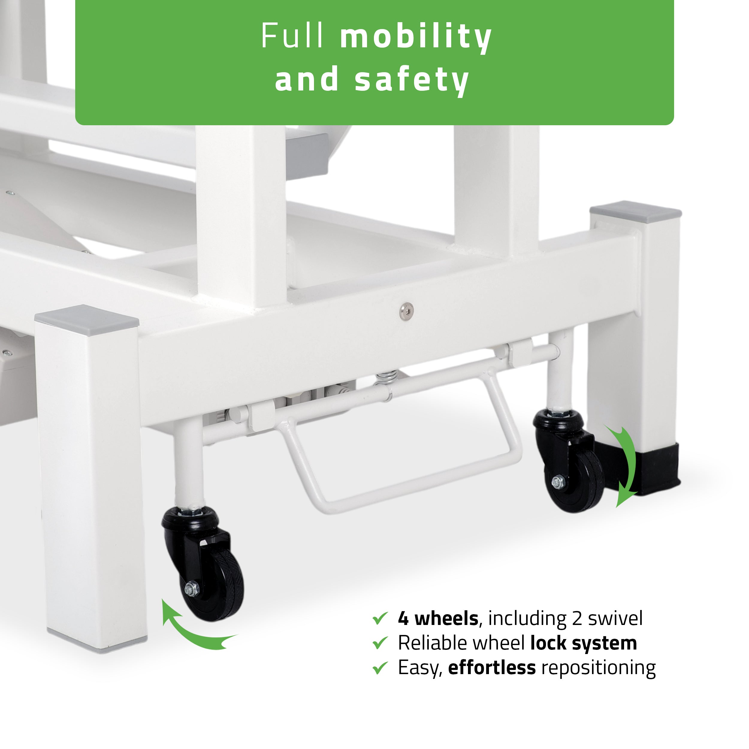 -3-Fortis 4 ERGO treatment table, electric height adjustment with hand remote control, ERGO cushion, k729 light gray-3