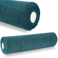 --Frotte cover for bolster, 15 × 60 cm bottle green-