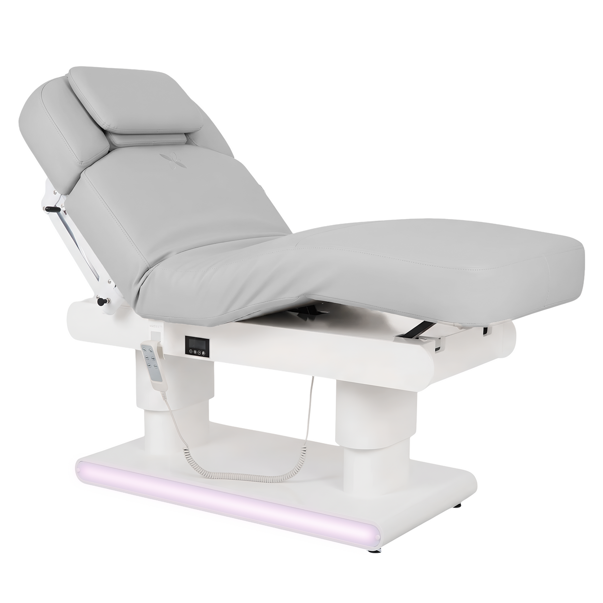 --Luxury beauty bed Eterna Grey with 4 motors, Gentle Flex k922 Grey-