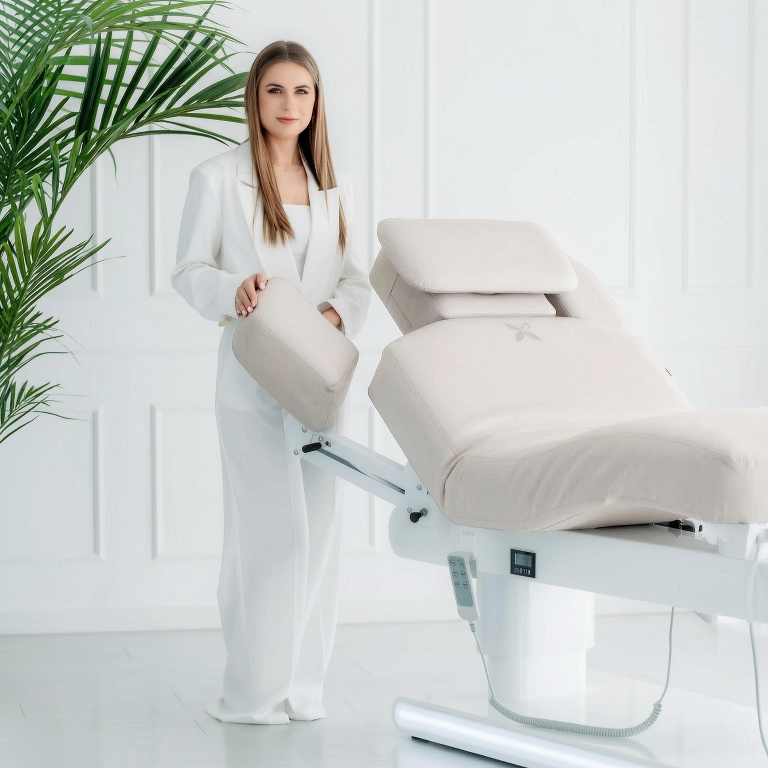 -3-Luxury beauty bed Eterna Grey with 4 motors, Gentle Flex k922 Grey-3