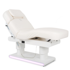 --Luxury beauty bed Eterna White with 4 motors Gentle Flex k901 White-
