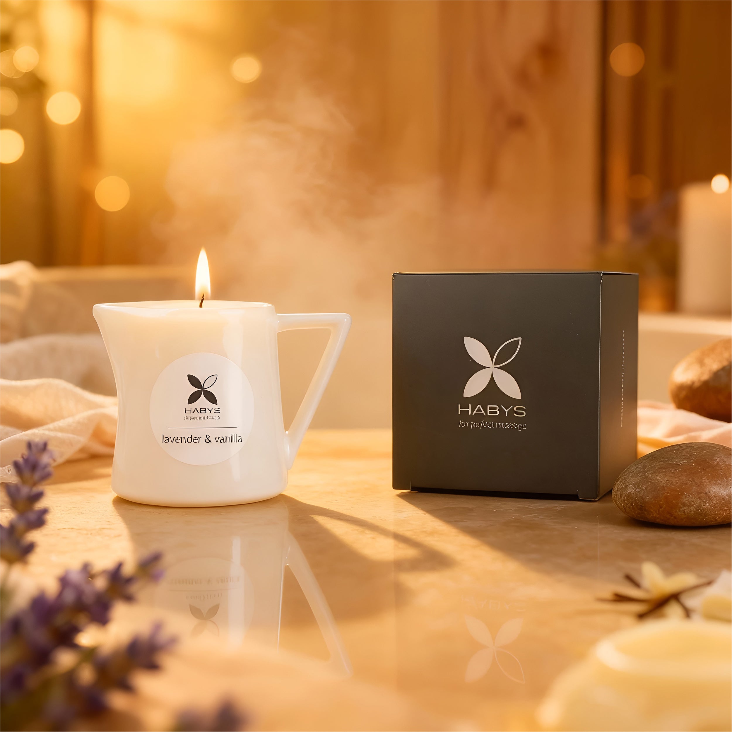 -1-Massage Candle - Lavender & Vanilla 110 ml-1