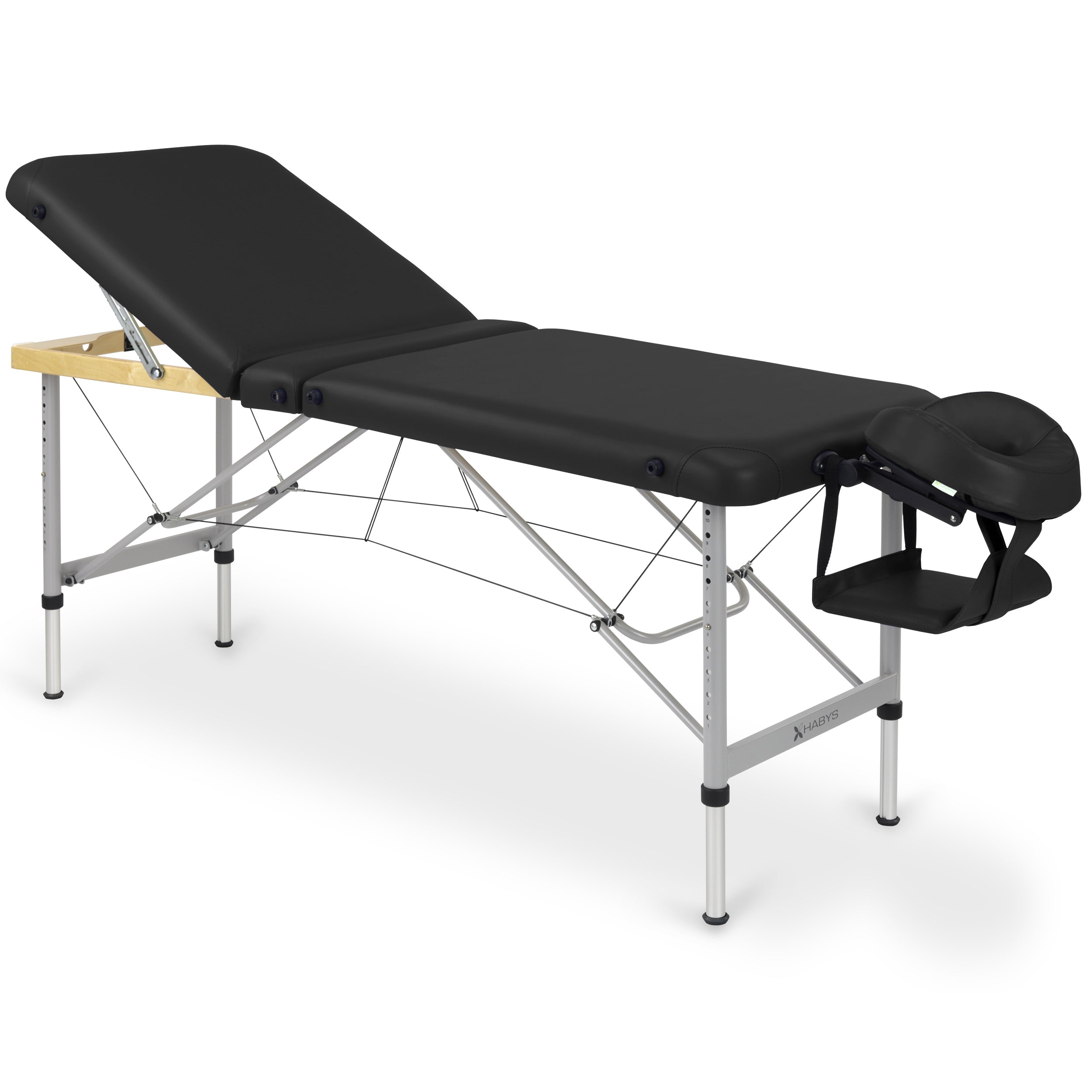 -6-Massage Table Aero Plus Alu 60 Vinyl Flex K015 Black-6