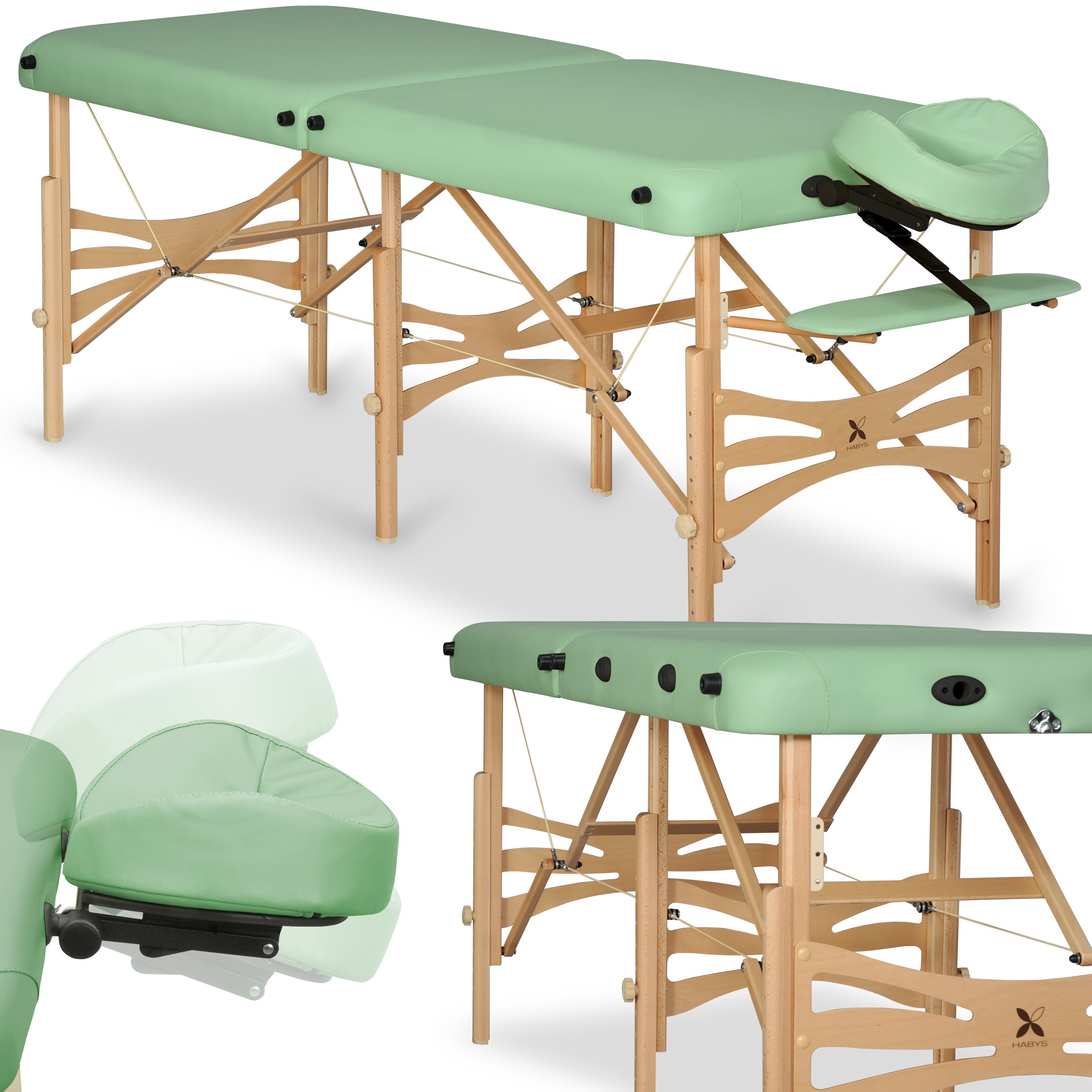 --Massage Table Alba 70 Vinyl Flex K022 Green-