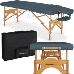 --Massage Table Aura Matt Touch K102 Blue-