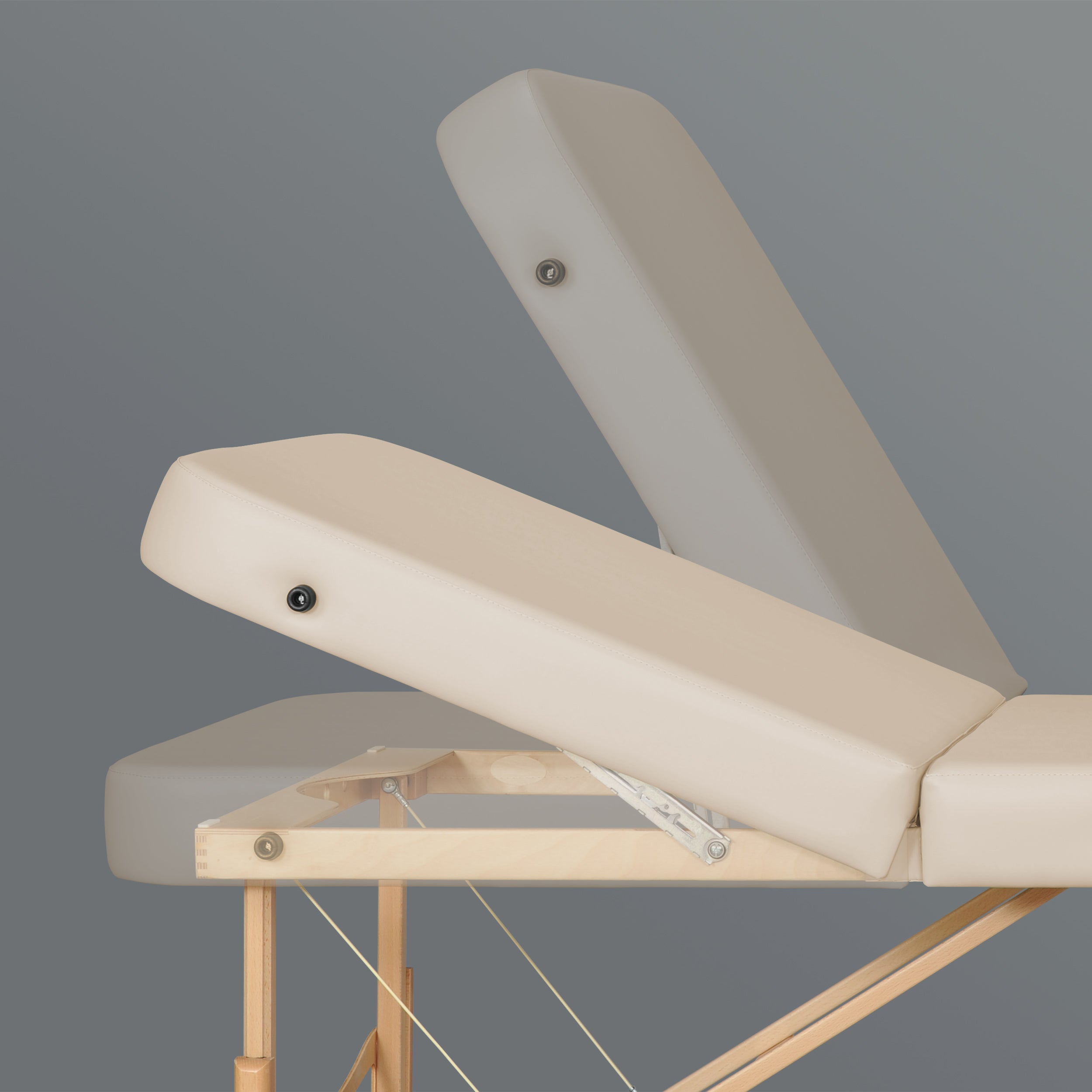 -1-Massage Table Gallo Plus Light Wood 76 Vinyl Flex K033 Beige-1