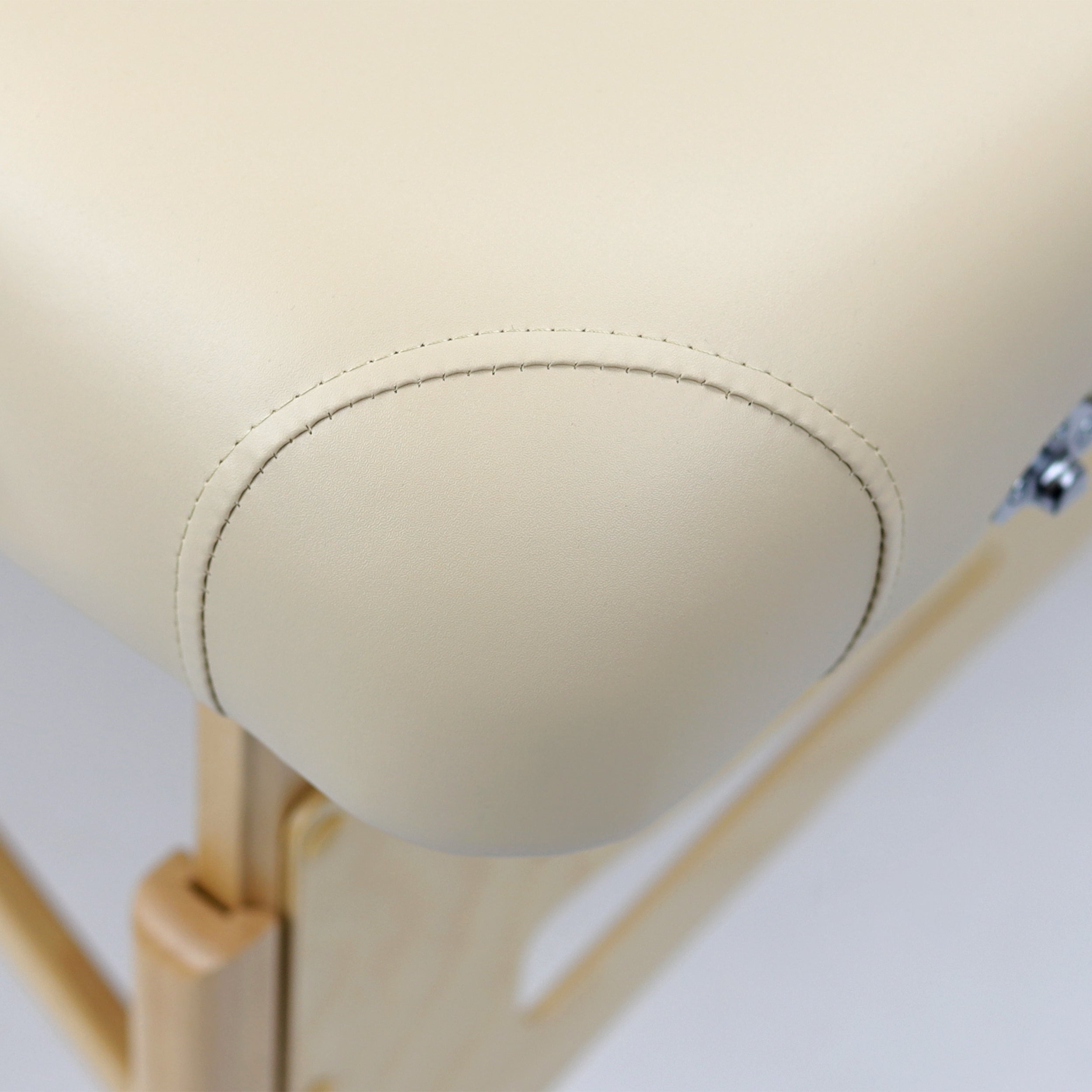 -5-Massage Table Integral Light Wood 102 Comfort Face Hole Vinyl Flex K033 Beige-5