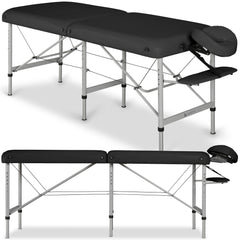 --Massage Table Medmal Alu 60 Vinyl Flex K015 Black-