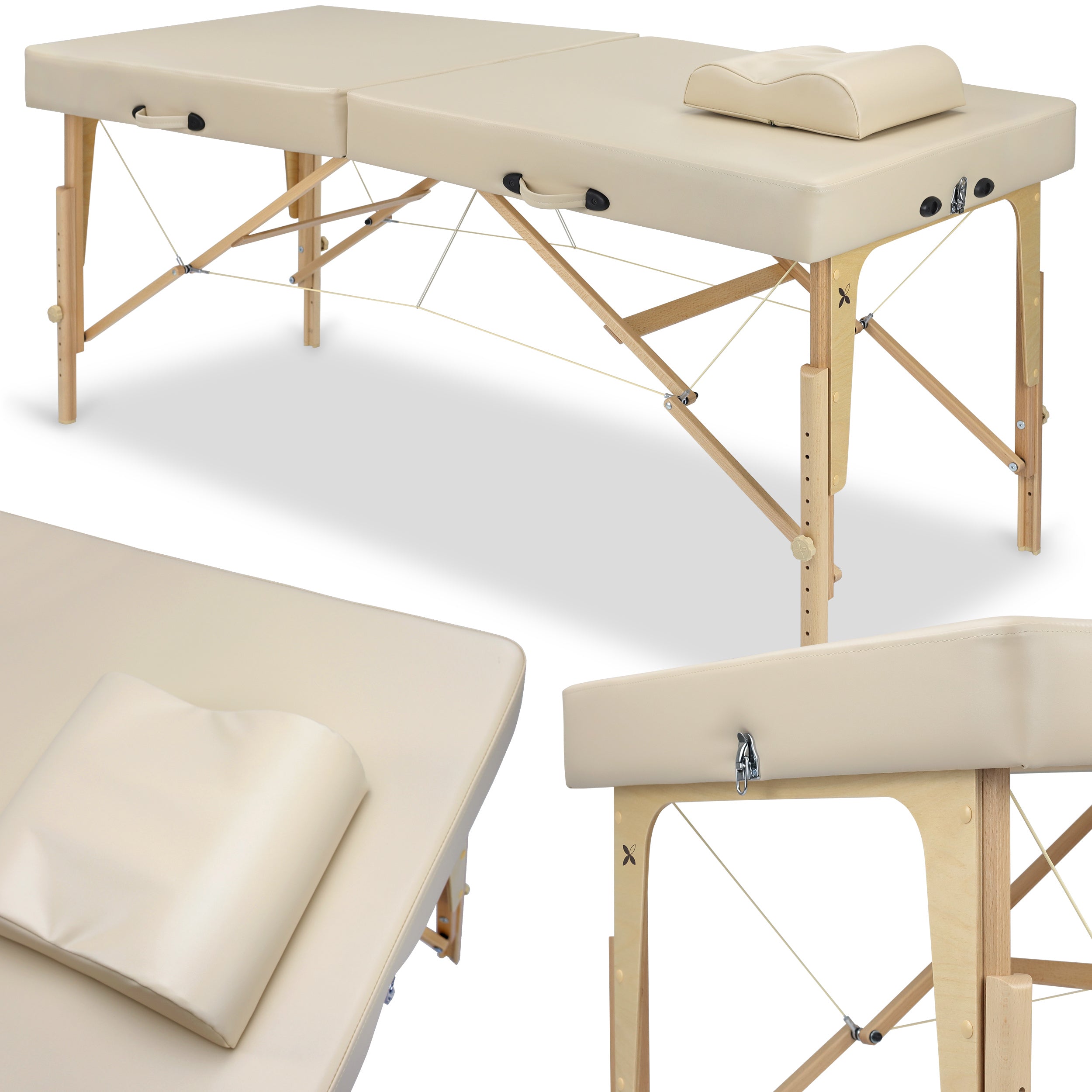 --Massage Table Mila Vinyl Flex K033 Beige-