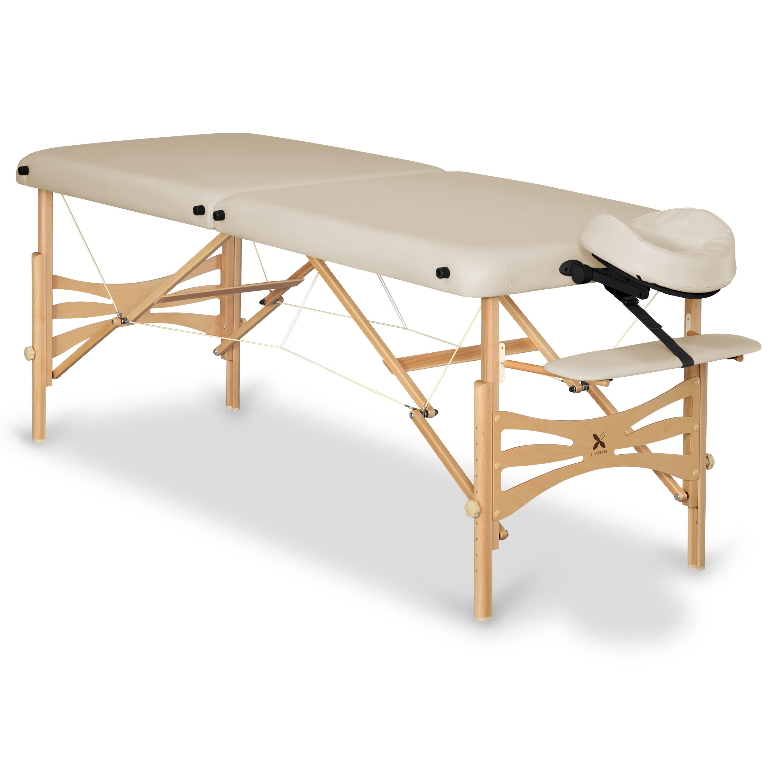 -12-Massage Table Panda Light Wood 60 Vinyl Flex K033 Beige-12