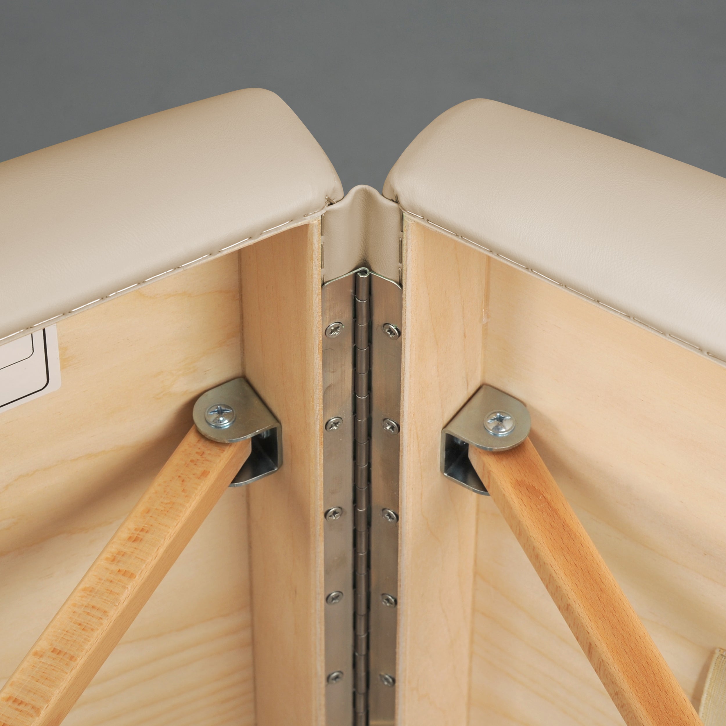 -9-Massage Table Panda Light Wood 60 Vinyl Flex K033 Beige-9