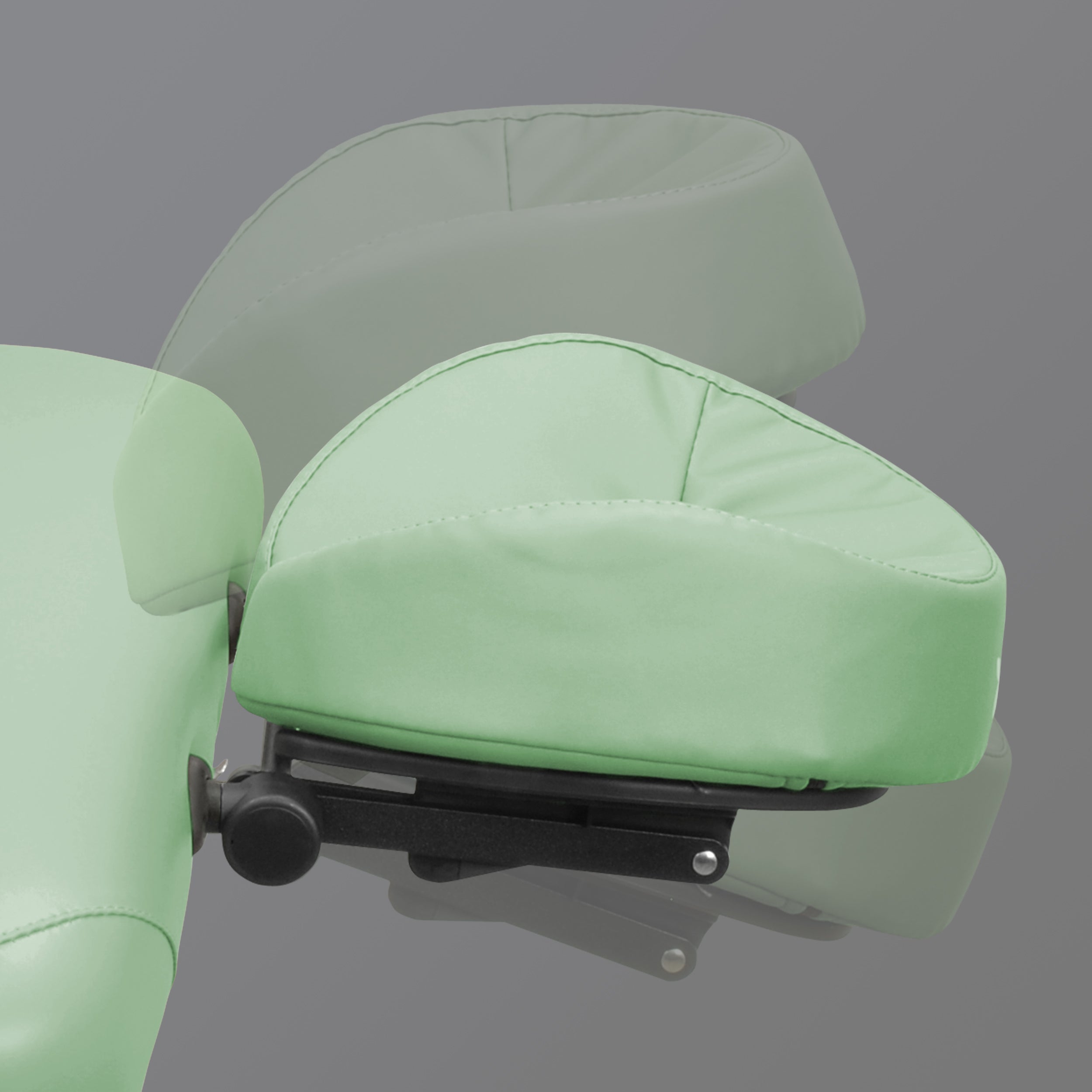 -1-Massage Table Panda Light Wood 70 Vinyl Flex K022 Green-1