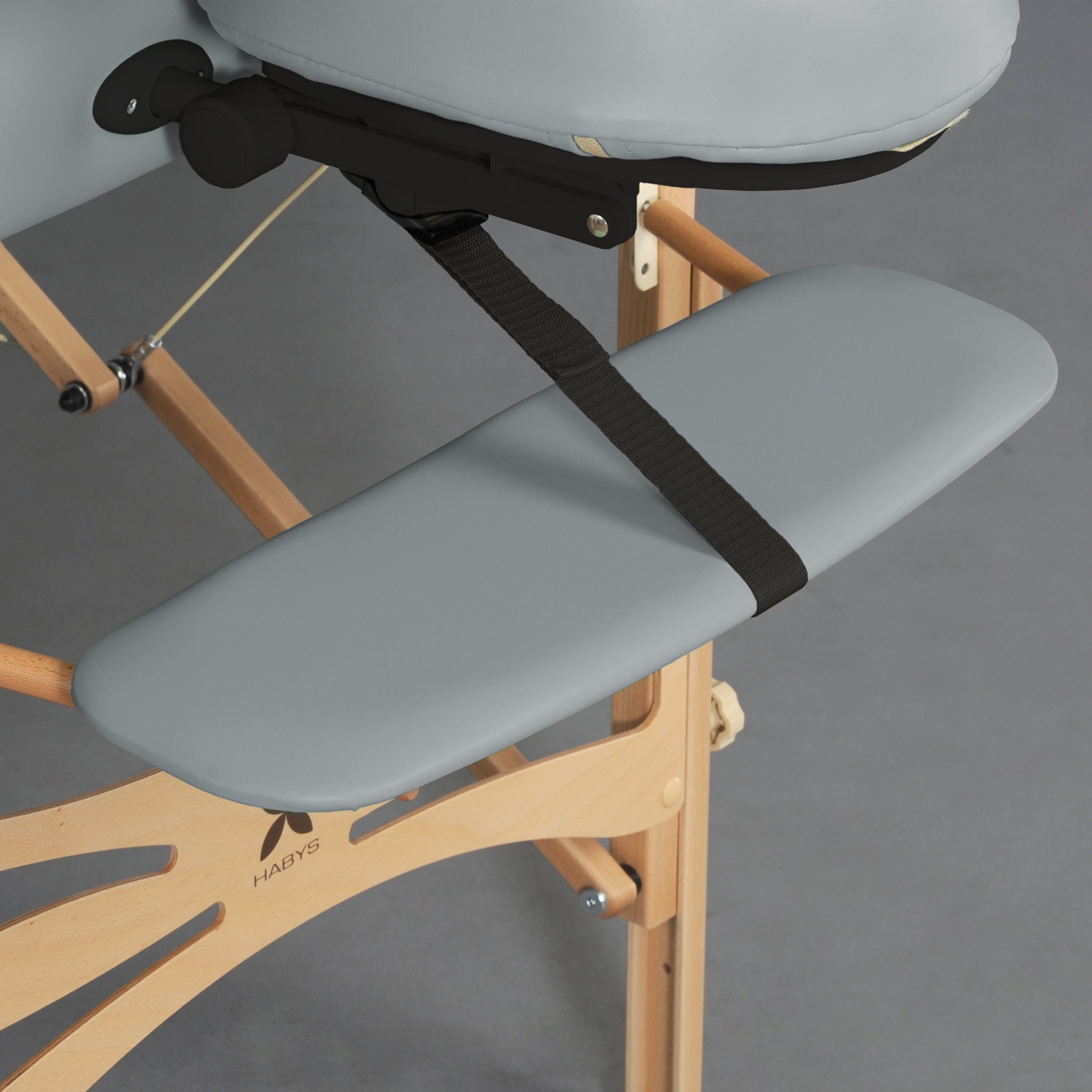 -2-Massage Table Panda Light Wood 70 Vinyl Flex K029 Grey-2