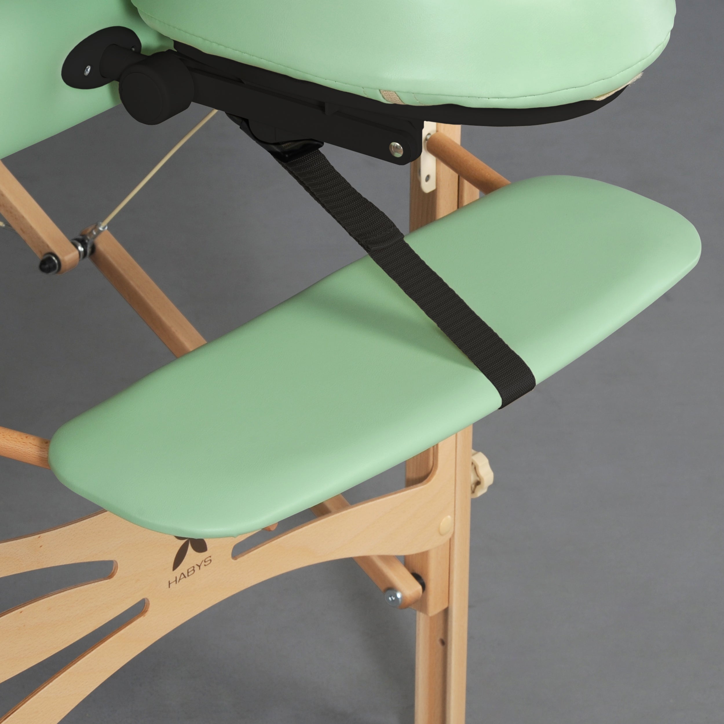 -3-Massage Table Panda Plus Light Wood 70 Vinyl Flex K022 Green-3