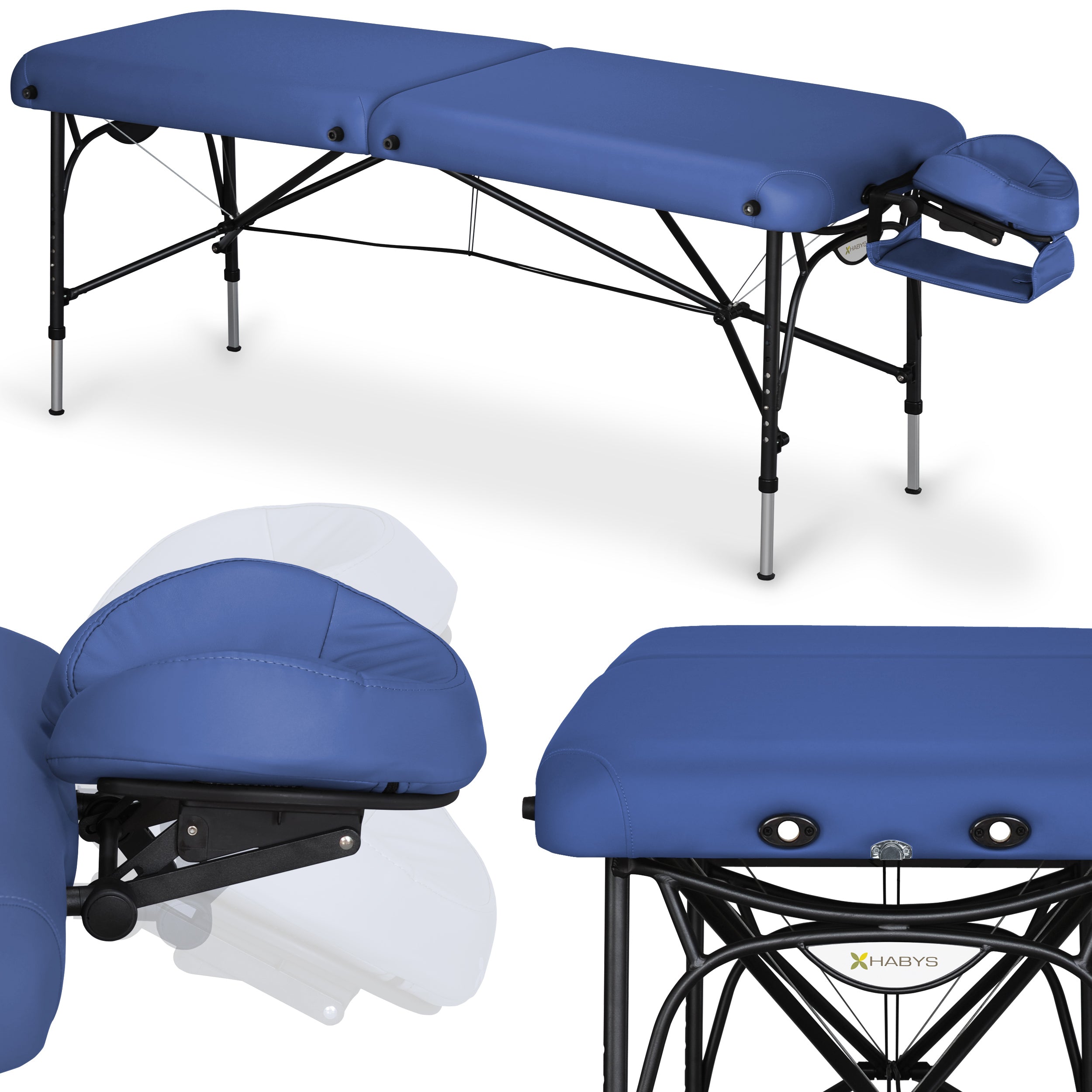 --Massage Table Smart Alu 70 Vinyl Flex K012 Navy Blue-