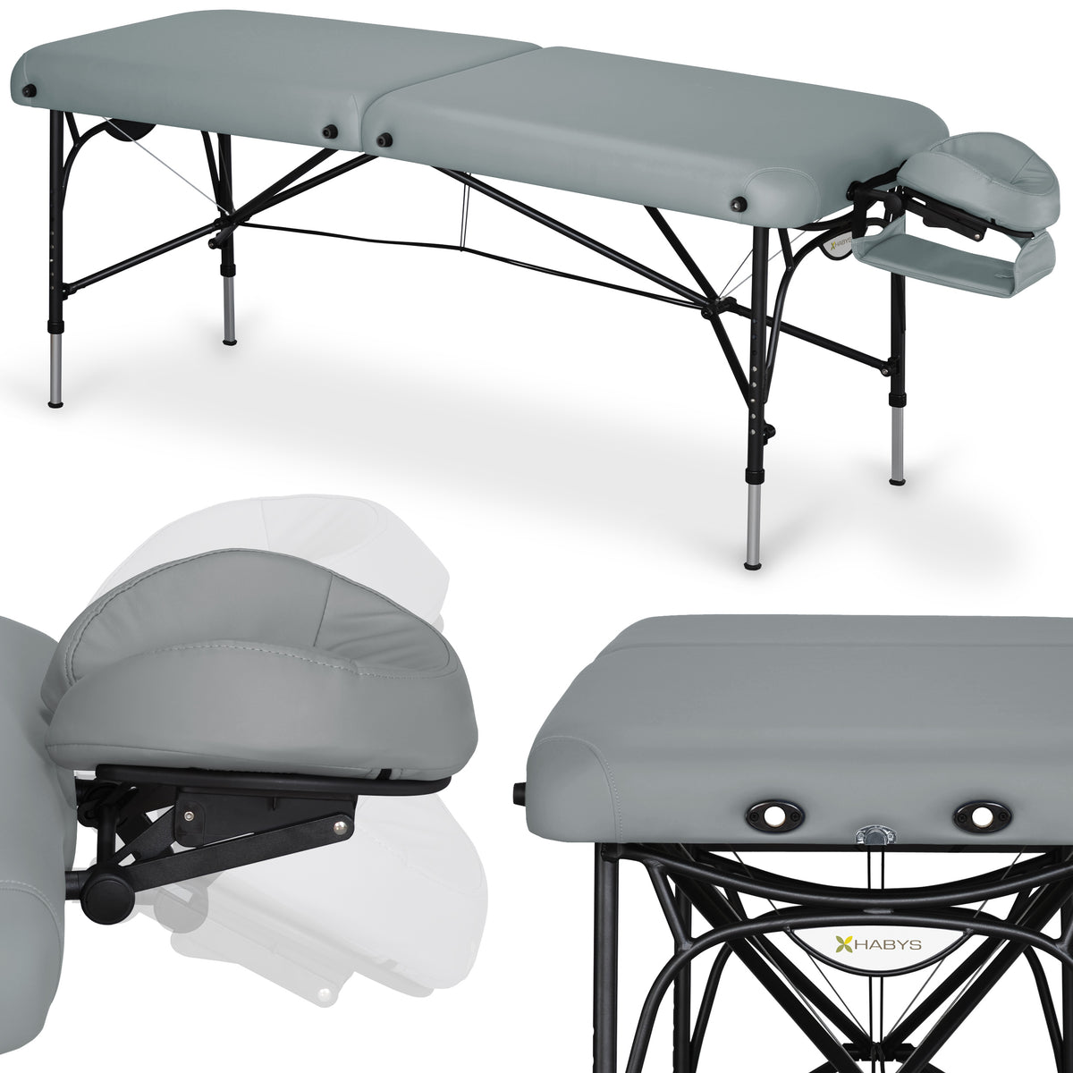 --Massage Table Smart Alu 70 Vinyl Flex K029 Grey-