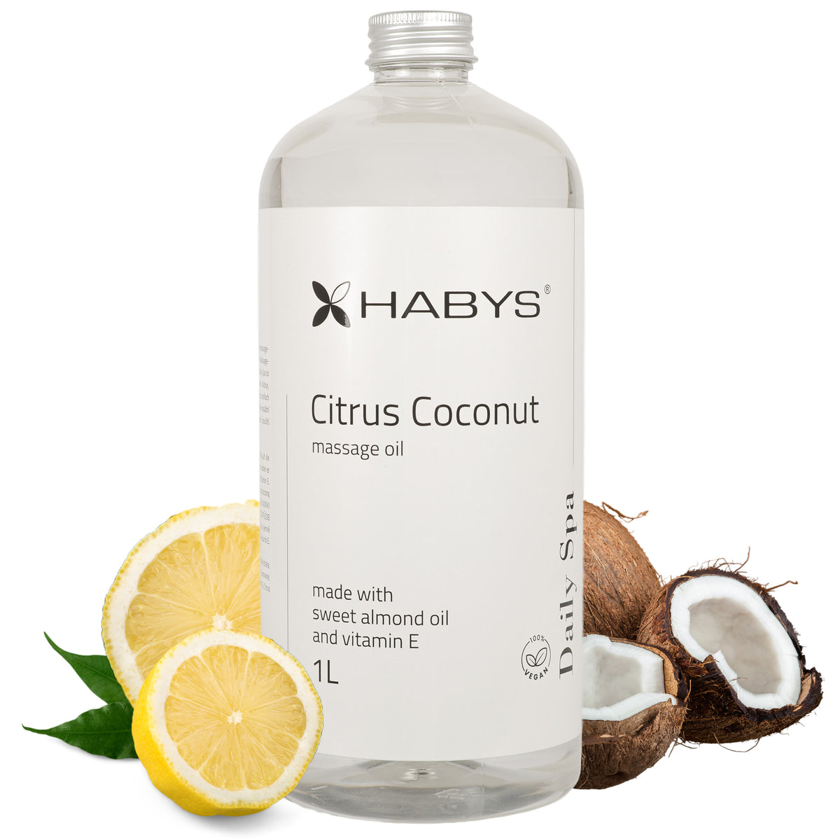 --Massage oil Daily Spa Citrus coconut, HABYS 1000 ml-