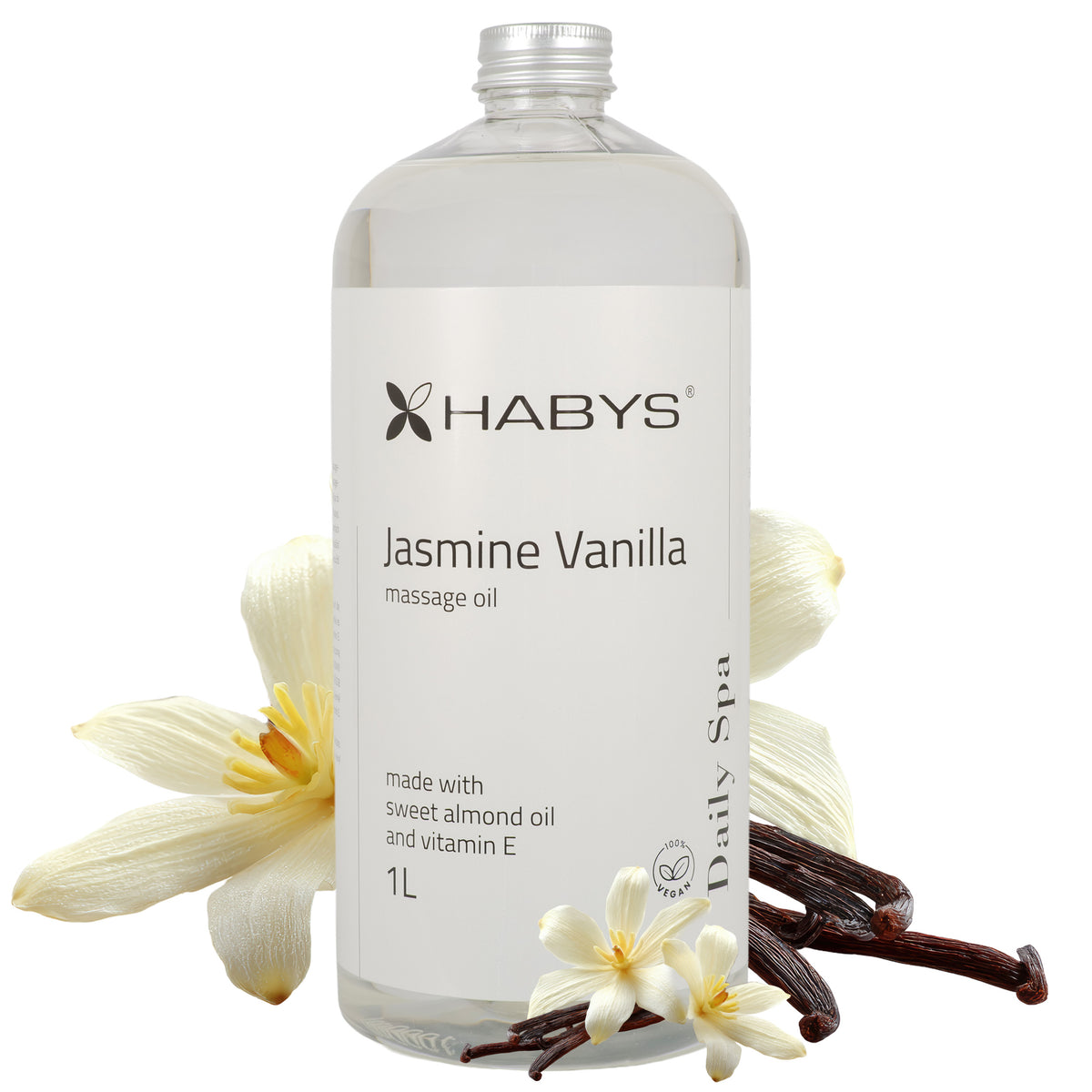 --Massage oil Daily Spa Jasmine Vanilla HABYS 1000 ml-