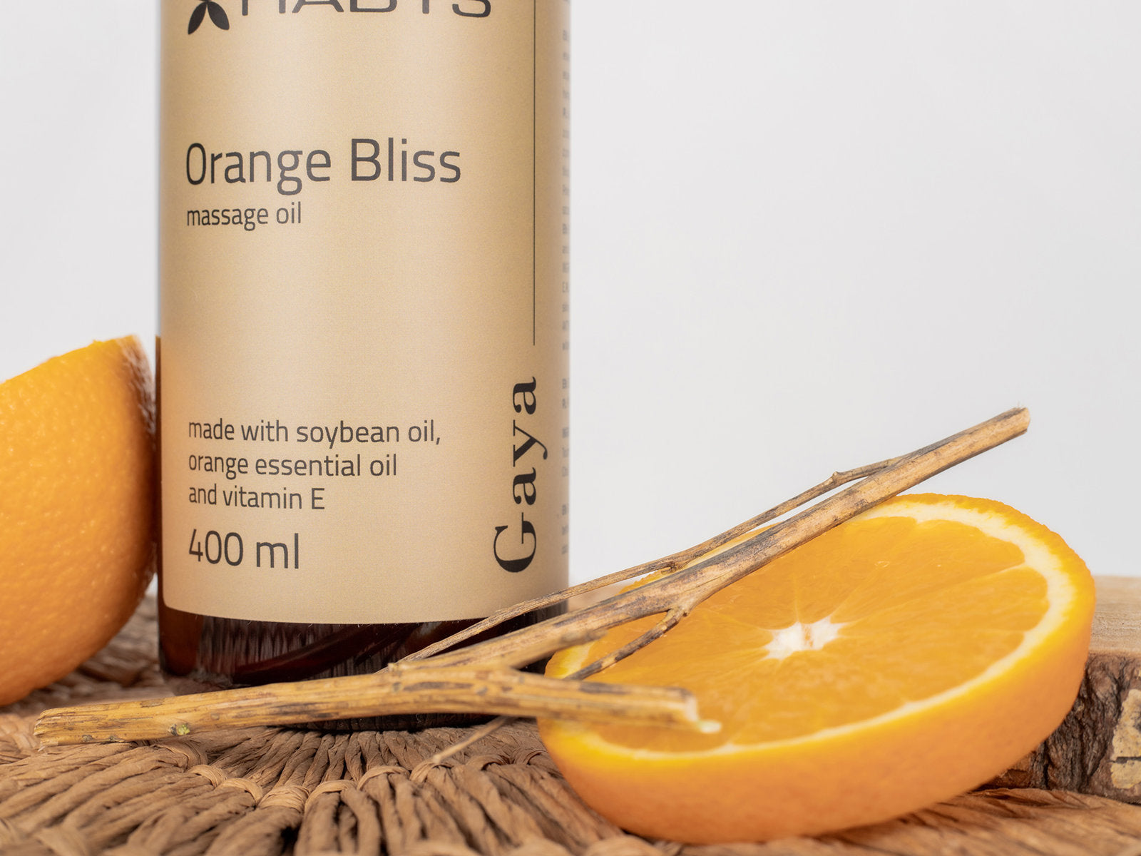 -2-Massage oil Gaya Orange Bliss, HABYS 400 ml-2