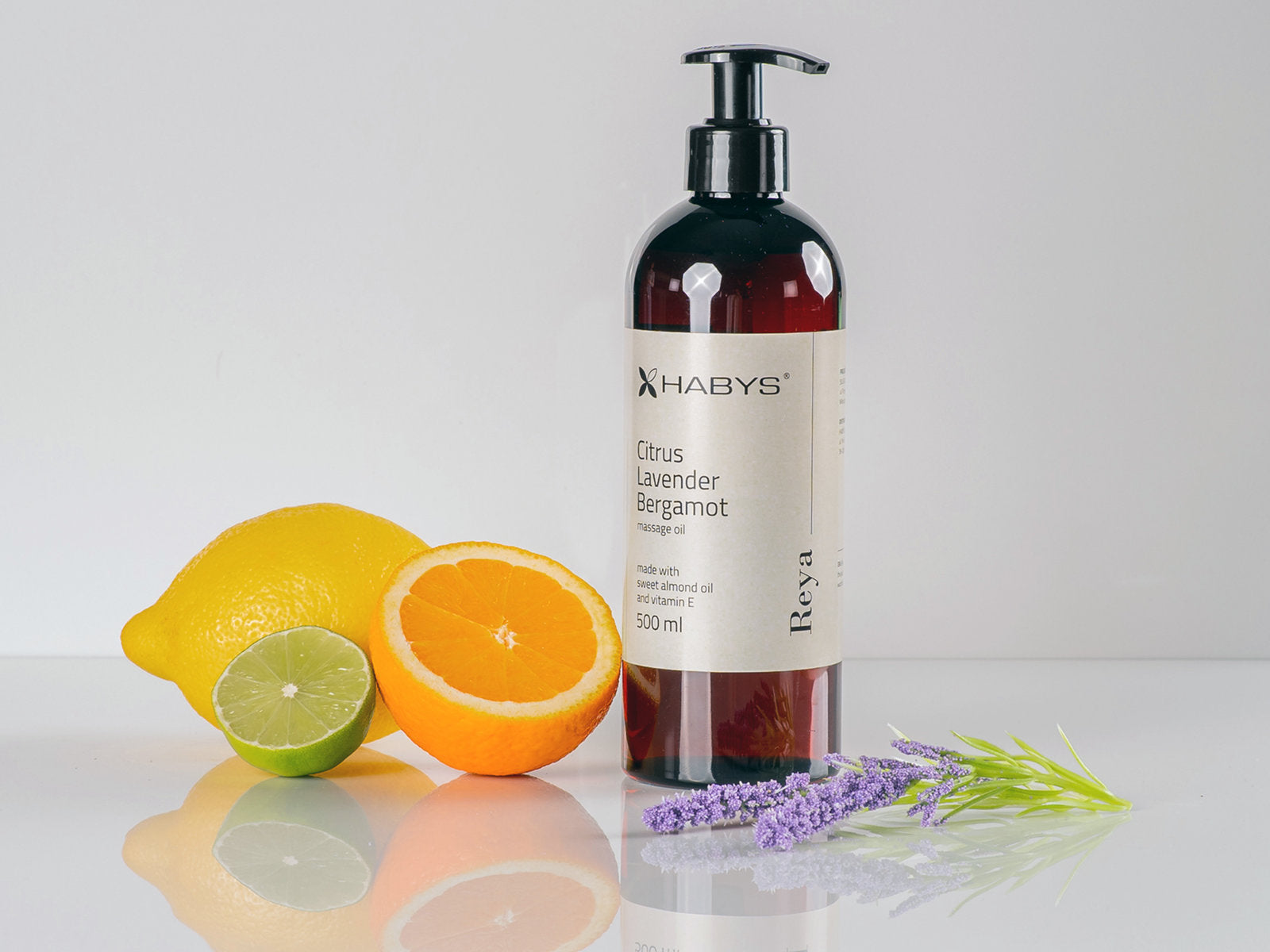-1-Massage oil Reya Citrus Lavender Bergamot, HABYS 500 ml 500 ml-1