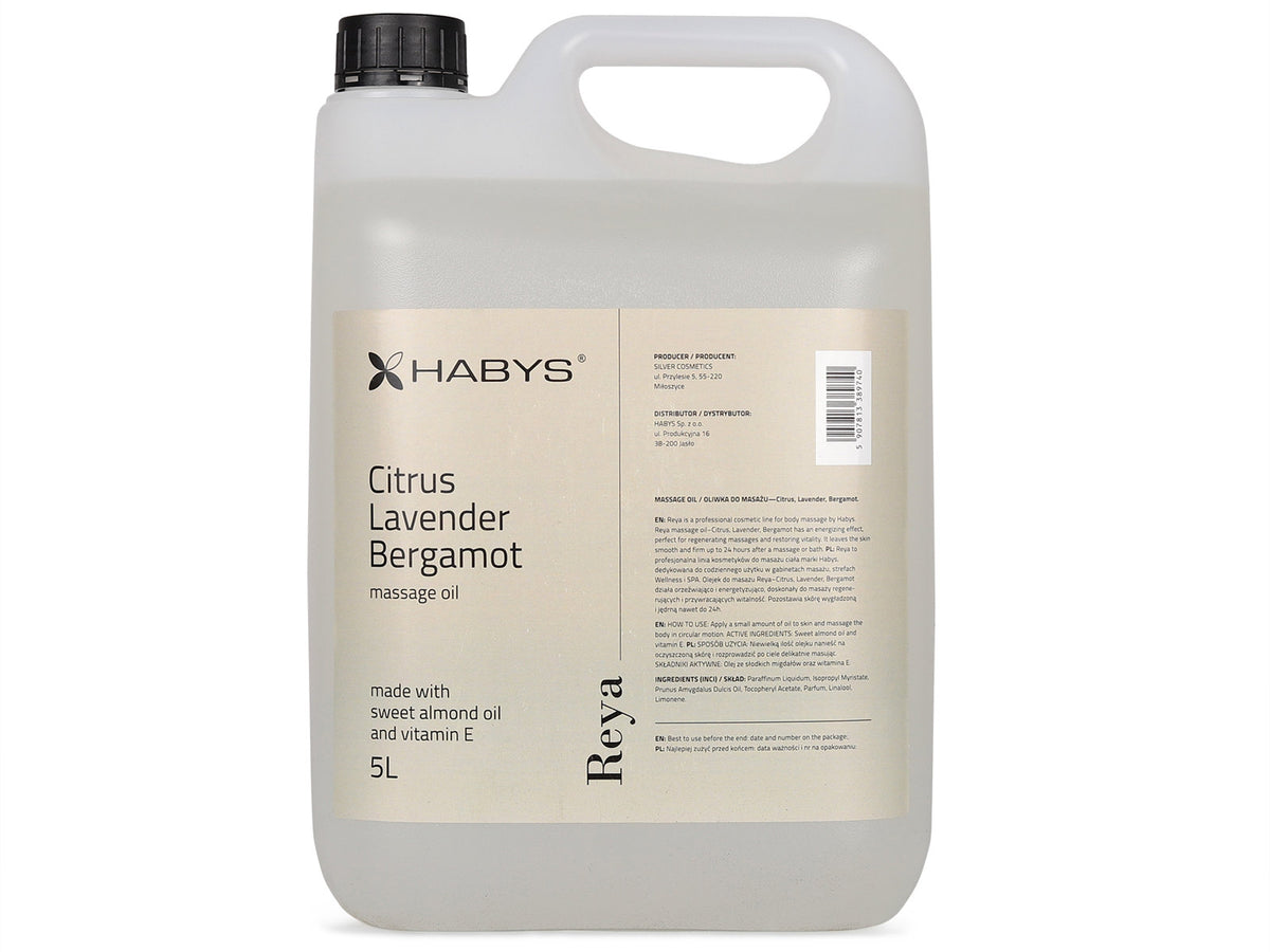 --Massage oil Reya Citrus Lavender Bergamot, HABYS 5000 ml-