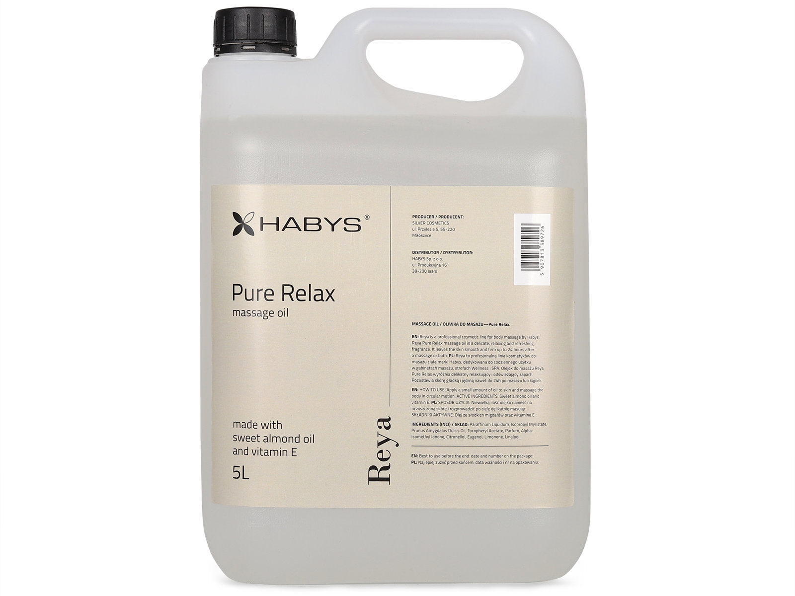 --Massage oil Reya Pure Relax HABYS, 5000ml-
