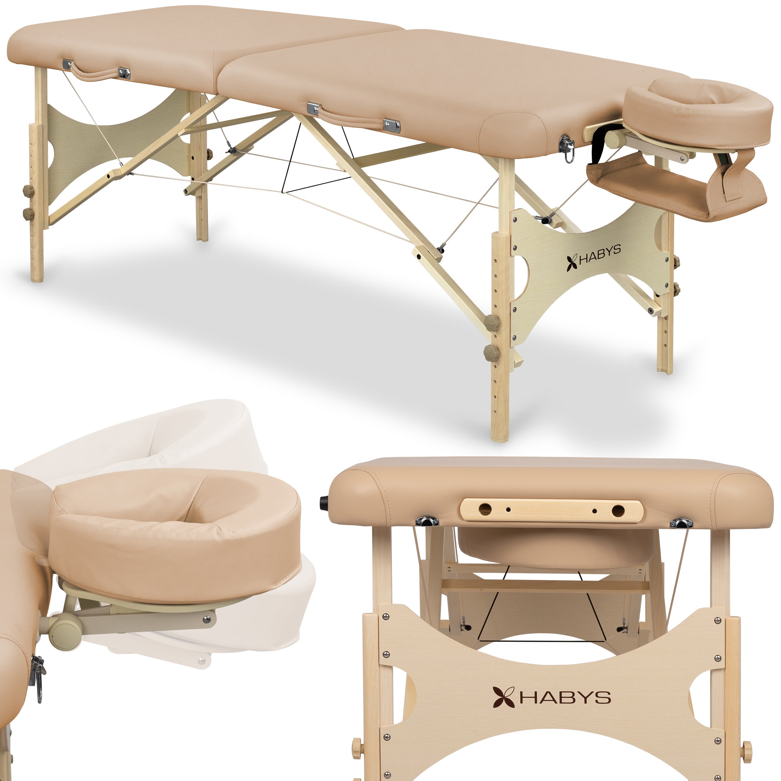 --Massage table Bello One 70 Soft Touch K607 Moco Beige-
