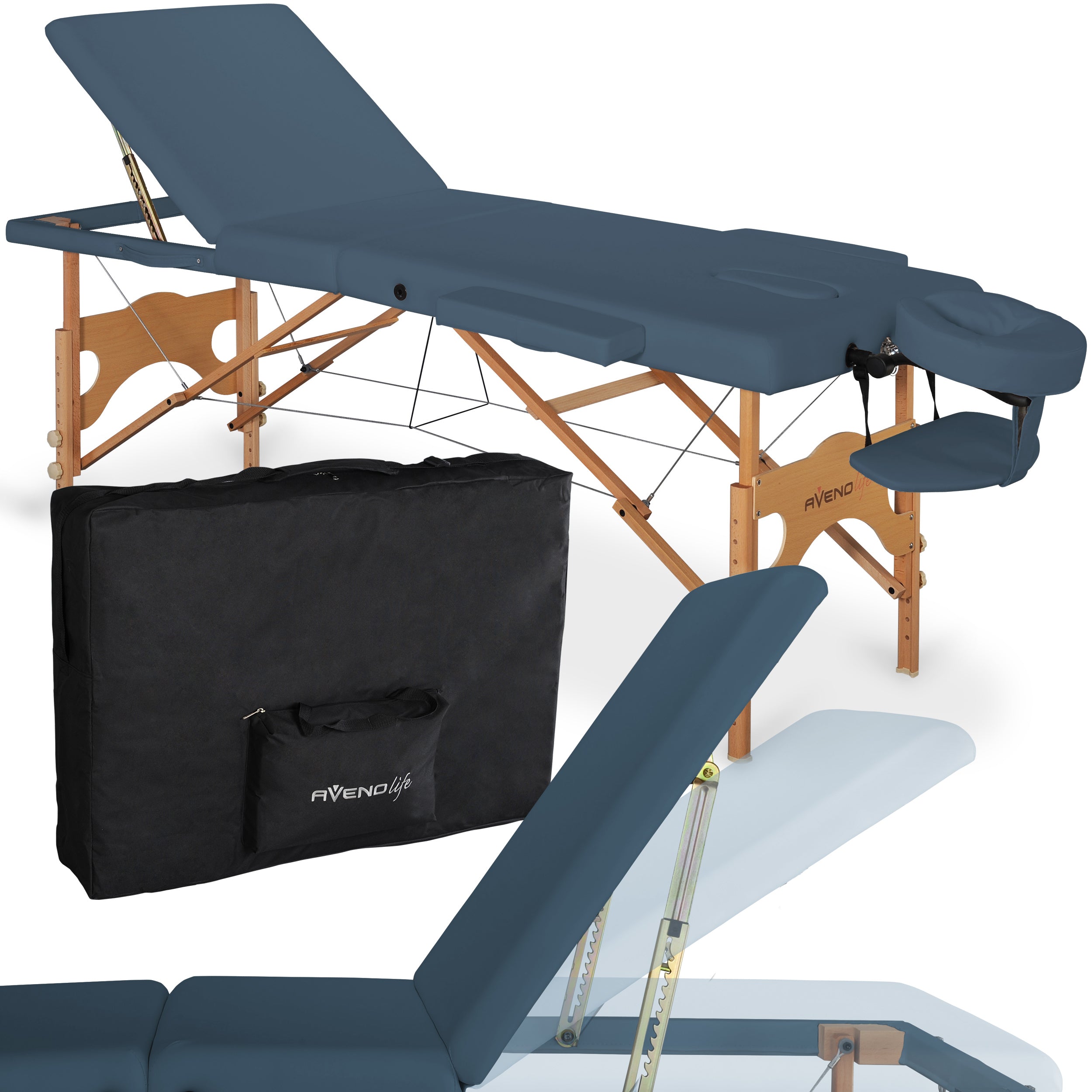 --Massage table Eden Matt Touch K102 Agate Blue-