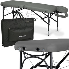 --Massage table Luna light Soft Touch K622 Charcoal-