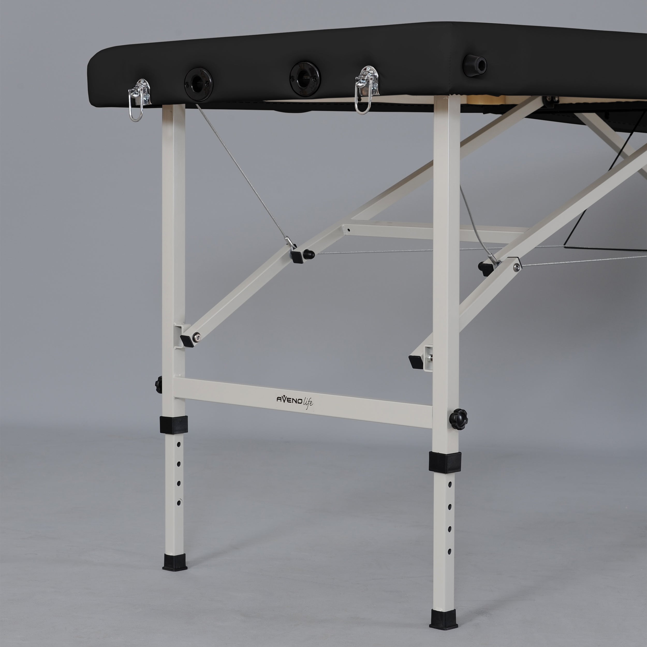 -1-Massage table Torina Matt Touch K105 Black-1