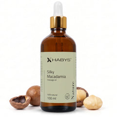 --Nature Silky Macadamia HABYS Massage Oil 100 ml with Pipette-