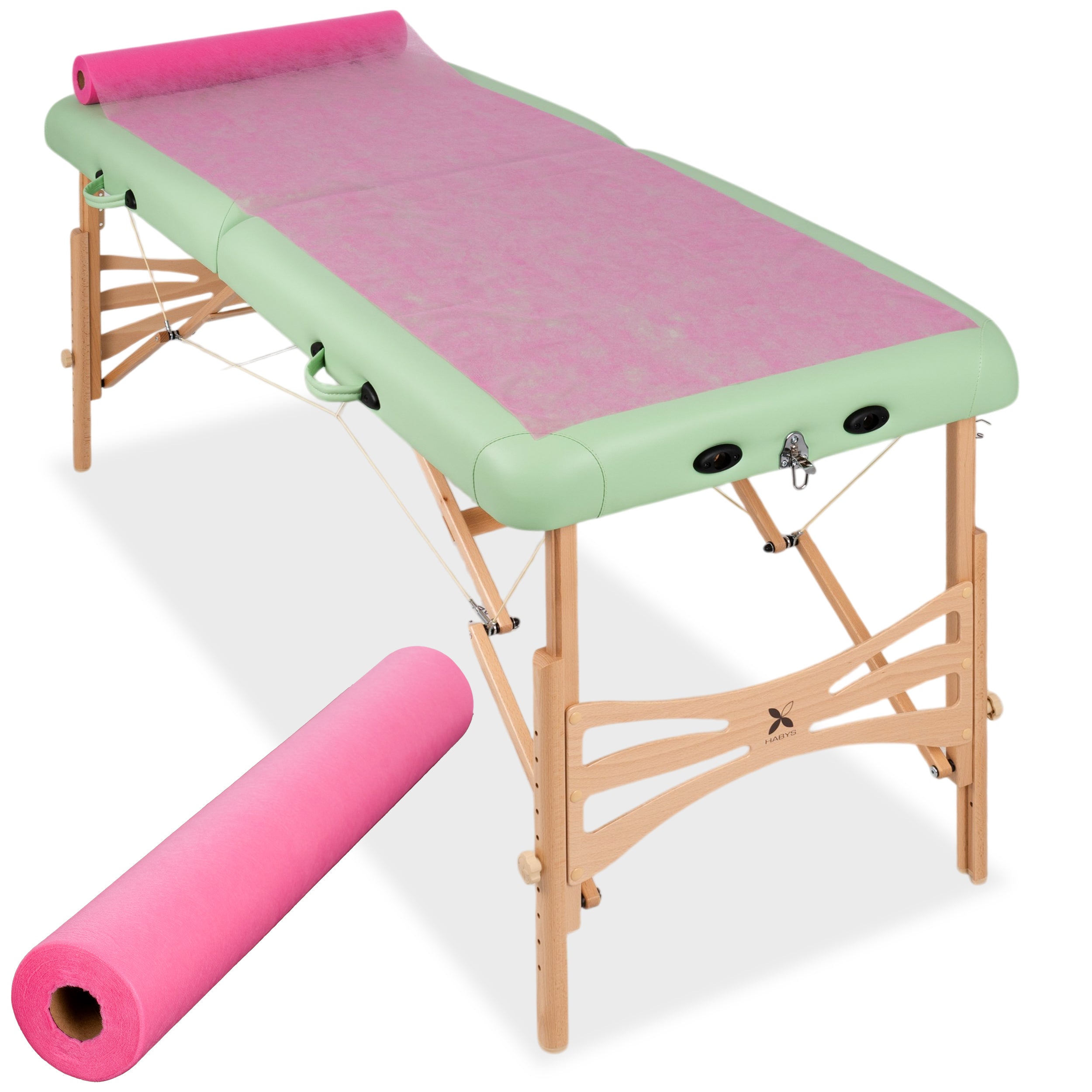 -5-Non-woven medical roll sheet 60 cm x 50 m 18g/m2, pink-5