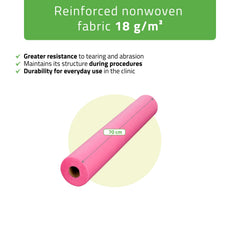 -1-Non-woven medical roll sheet 70 cm x 50 m 18g/m2, pink-1