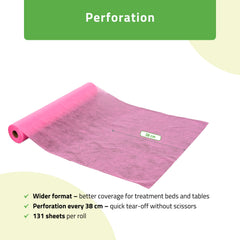 -3-Non-woven medical roll sheet 70 cm x 50 m 18g/m2, pink-3