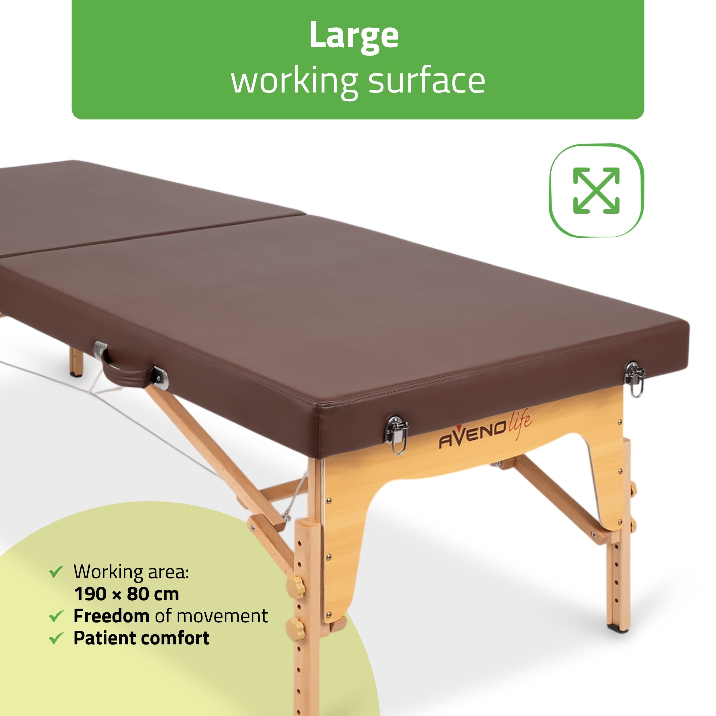-4-Portable Thai massage table Niro 80 PU k835 brown-4